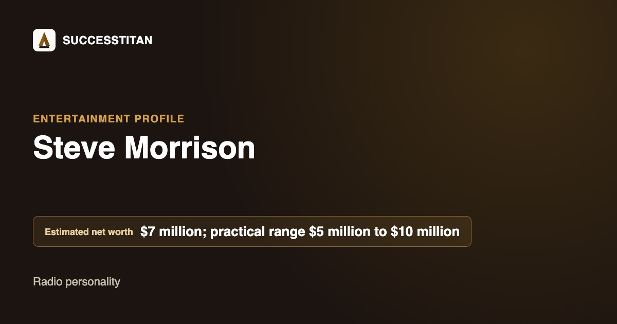 Steve Morrison Rapper Steve Morrison Net Worth: WMMR Salary, Age, Wife