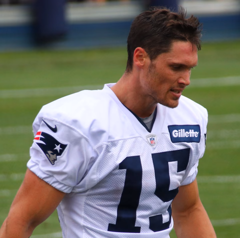 Chris Hogan at New England Patriots training camp in 2017
