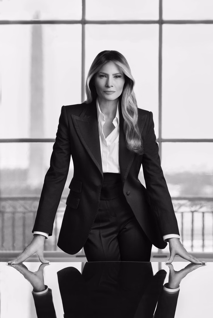Official White House portrait of First Lady Melania Trump, 2025